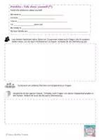 Vorschau - Stundenentwürfe - differenziertes Arbeitsblatt Talking about yourself - Seite 2