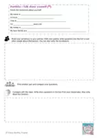 Vorschau - Stundenentwürfe - differenziertes Arbeitsblatt Talking about yourself - Seite 3