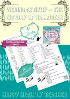Vorschau - Stundenentwürfe - Viewing Activity - The history of Halloween (differenziertes Arbeitsblatt) - Deckblatt