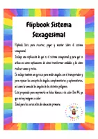Vista previa - Hojas de trabajo - Flipbook sistema sexagesimal - página 1