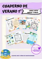 Vista previa - Unidades / Secuencias / Situaciones de Aprendizaje - Pack de materiales verano 1º de primaria - Portada