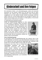 Vorschau - Arbeitsblätter - Kinderarbeit und ihre Folgen (Industrialisierung) - Seite 1
