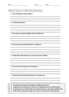 Vorschau - Arbeitsblätter - Lernposter + AB mit Fragen zum Thema "Nordkorea" + Lösungsblatt + Infografik - Seite 1