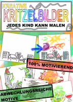 Vorschau - Mal- und Bastelvorlagen - Kreative Krizelbilder - Jedes Kind kann Malen - Deckblatt