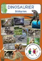 Vorschau - Stationenlernen - Dinosaurier - 14 Bildkarten / Redeanlass / Schreibanlass - Deckblatt