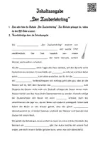 Vorschau - Arbeitsblätter - Inhaltsangabe "Der Zauberlehrling" - Lückentext - Seite 1