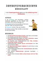 Vorschau - Merkblätter - Die Detektivgeschichte - Merkblatt - Seite 1