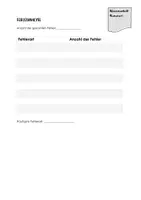 Vorschau - Arbeitsblätter - FEHLERANALYSE für die Berichtigung von Klassenarbeit - Seite 2