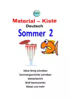 Vorschau - Unterrichtsreihen - Sommer 2 : Material-Kiste / Deutsch - Deckblatt