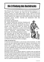 Vorschau - Arbeitsblätter - Die Erfindung des Buchdrucks - Seite 1