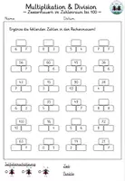 Vorschau - Arbeitsblätter - Rechenmauern | Multiplikation & Division | Zahlenraum bis 100 | Zweiermauern - Seite 2