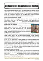 Vorschau - Arbeitsblätter - Die Ausbreitung des Osmanischen Reiches - Seite 1