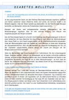 Vorschau - Arbeitsblätter - Biologie: Diabetes - Seite 1