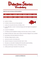 Vorschau - Arbeitsblätter - Detective Stories Vocabulary Activities - Deckblatt