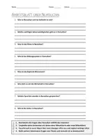 Vorschau - Arbeitsblätter - AB mit Fragen zum Thema "Nursultan" + Lösungsblatt - Deckblatt