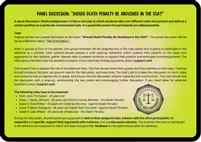 Vorschau - Arbeitsblätter - Should Death Penalty Be Abolished In the USA? / Capital Punishment / Todesstrafe (Panel Discussion / Role Play / Talkshow / Q1 Q2) - Seite 3