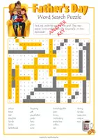 Vorschau - Spiele - Father's Day Word Search Puzzle - Seite 1