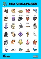 Vista previa - Tarjetas / Manipulativos - SEA CREATURES – Visual Dictionary (30 Words) - página 1