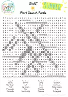 Aperçu - Cartes / Images - Summer Safari: The Giant Word Search Puzzle / Safari d'été : le casse-tête géant de recherche de mots - Page 1