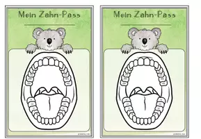 Vorschau - Mal- und Bastelvorlagen - Zahnpass Grundschule | Klassentier Koala / Koalaklasse - Seite 3