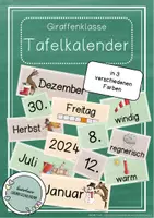 Vorschau - Poster - Giraffenklasse - Dauerkalender / Tafelkalender - Deckblatt