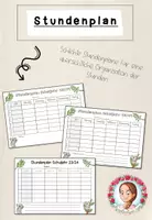 Vorschau - Poster - Stundenplan Grundschule | Klassentier Koala / Koalaklasse - Deckblatt