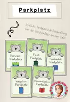Vorschau - Bildkarten - Parkplatz-Karten Grundschule | Klassentier Koala / Koalaklasse - Deckblatt