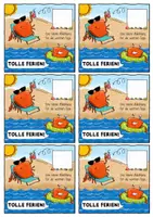 Vorschau - Mal- und Bastelvorlagen - Eiswürfel - Geschenk Ferienwünsche / Sommerferien Abschiedsgeschenk Zeugnis - Seite 3