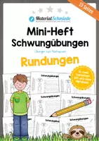 Vorschau - Arbeitsblätter - Schwungübungen: Rundungen (Mini-Heft) - Deckblatt