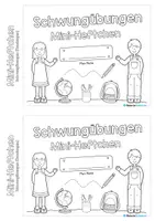 Vorschau - Arbeitsblätter - Schwungübungen: Rundungen (Mini-Heft) - Seite 1