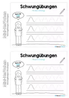 Vorschau - Arbeitsblätter - Schwungübungen: Rundungen (Mini-Heft) - Seite 2