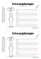 Vorschau - Arbeitsblätter - Schwungübungen: Rundungen (Mini-Heft) - Seite 3