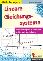 Vorschau - Arbeitsblätter - Lineare Gleichungssysteme – Gleichungen 1. Grades mit zwei Variablen | Mathematik, Sekundarstufe I, Klasse 8–10 | Lernkartei, Stationenlernen, Arbeitsblätter, Kopiervorlagen, Freiarbeit, Lösungen - Deckblatt