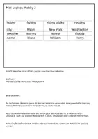 Vorschau - Arbeitsblätter - Mini Logical Hobby 2 - Leseverständnis für Englisch-Anfänger - Seite 1