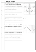Aperçu - Feuilles d'exercices - L’œil- Lentille mince – tension électrique alternatif sinusoïdal - Page 1