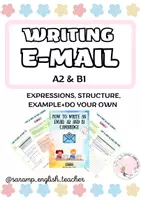 Vista previa - Unidades / Secuencias / Situaciones de Aprendizaje - HOW TO WRITE AN EMAIL A2 & B1 CAMBRIDGE - Portada