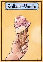 Vorschau - Mal- und Bastelvorlagen - Ausmalbild - Mein Lieblingseis (Sommerferien) - Eis zum Ausmalen - Seite 2