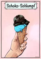 Vorschau - Mal- und Bastelvorlagen - Ausmalbild - Mein Lieblingseis (Sommerferien) - Eis zum Ausmalen - Seite 3