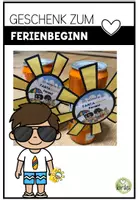 Vorschau - Mal- und Bastelvorlagen - Schülergeschenk: Fantastische Ferien | Sommerferien-Gruß mit Fanta | Abschiedsgeschenk & Giveaway Vorlage - Deckblatt
