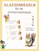 Vorschau - Poster - Klassenregeln für die Eichhörnchenklasse - Deckblatt