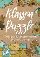Vorschau - Mal- und Bastelvorlagen - Klassenpuzzle Van Gogh Sonnenblumen - Deckblatt