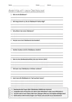 Vorschau - Arbeitsblätter - AB mit Fragen zum Thema "Obstbäume" + Lösungsblatt - Deckblatt