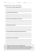 Vorschau - Arbeitsblätter - AB mit Fragen zum Thema "Ohr" + Lösungsblatt + Mindmap + Infografik - Deckblatt