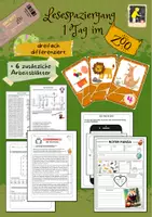 Vorschau - Arbeitsblätter - Lesespaziergang - Ein Tag im Zoo - Deckblatt