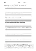 Vorschau - Arbeitsblätter - AB mit Fragen zum Thema "Operation Overlord" + Lösungsblatt + Infografik - Deckblatt