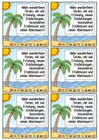 Vorschau - Mal- und Bastelvorlagen - Eistee - Geschenk / Ferienwünsche für die Sommerferien / Abschied - Seite 1