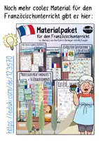 Vorschau - Arbeitsblätter - Ma merveilleuse année scolaire / Schuljahr Eisbecher - Französischunterricht - Seite 1
