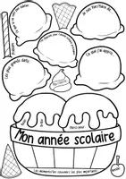 Vorschau - Arbeitsblätter - Ma merveilleuse année scolaire / Schuljahr Eisbecher - Französischunterricht - Seite 3