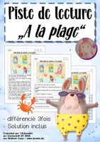 Aperçu - Feuilles d'exercices - Piste de lecture: A la plage (en été) - Page de couverture
