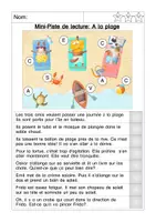 Aperçu - Feuilles d'exercices - Piste de lecture: A la plage (en été) - Page 3